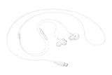 Samsung EO-IC100 Headset Ledningsført I ørerne Opkald/musik USB Type-C Hvid