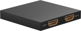 HDMI Splitter 1 to 2 (4K @ 30 Hz), black - splits 1x HDMI input signal into 2x HDMI output