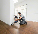 Bosch GAS 18V-1 Professional håndholdt støvsuger Sort, Blå, Rød, Gennemsigtig Poseløs