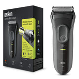 Braun Series 3 ProSkin 3000s Barbermaskine Sort