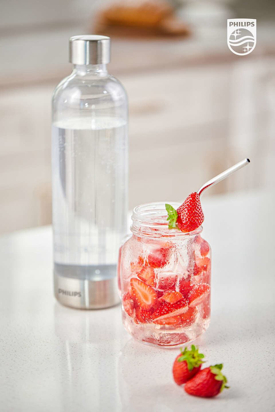 Philips ADD912/10 drikkedunk Dagligt forbrug 1000 ml Polyethylenterephthalatfolie (PET), Rustfrit stål Rustfrit stål, Transparent