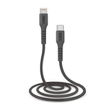 SBS TECABLELIGTC1K Lightning kabel 1 m Sort