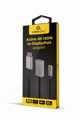 Gembird A-HDMIM-DPF-02 videokabel adapter 0,1 m HDMI Type A (Standard) DisplayPort Sort