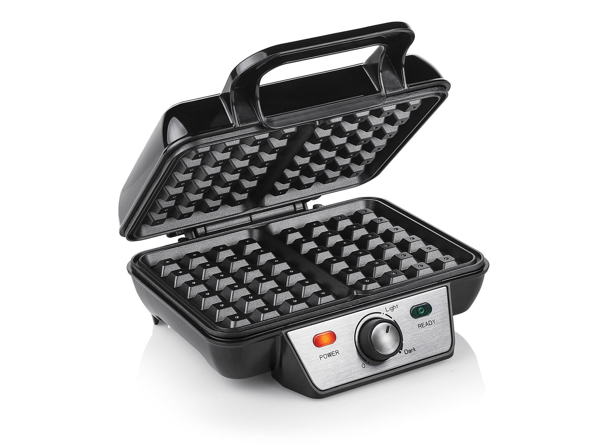 Tristar WF-2195 vaffeljern 2 vaffel/vafler 1000 W Sort, Rustfrit stål