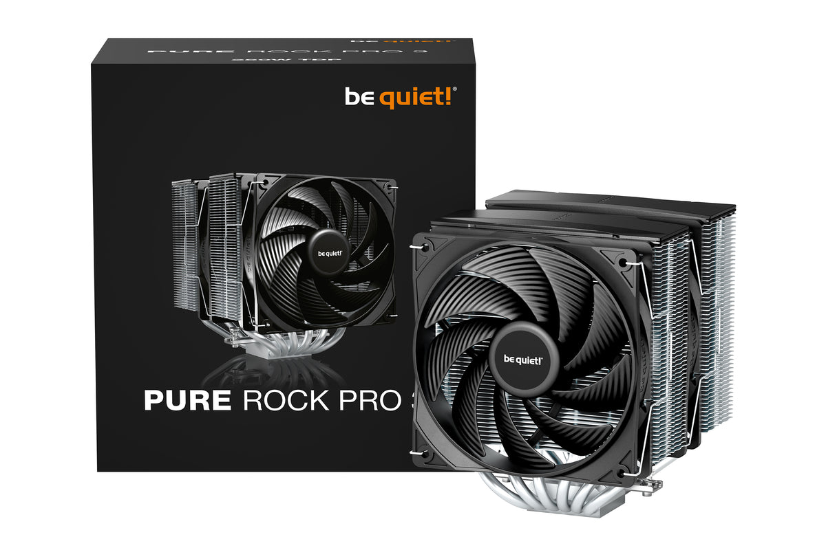 be quiet! Pure Rock Pro 3 Processor-køler Intel/AMD 1-pack Sølv 120 mm