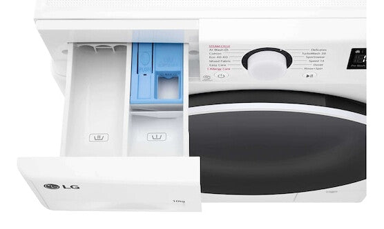 LG Serie 600 F4Y5RYW0WY vaskemaskine Front-læsning 10 kg 1360 rpm Hvid