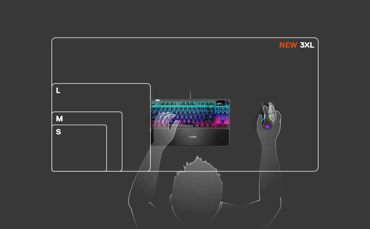 SteelSeries QcK 3XL Mousepad musemåtte
