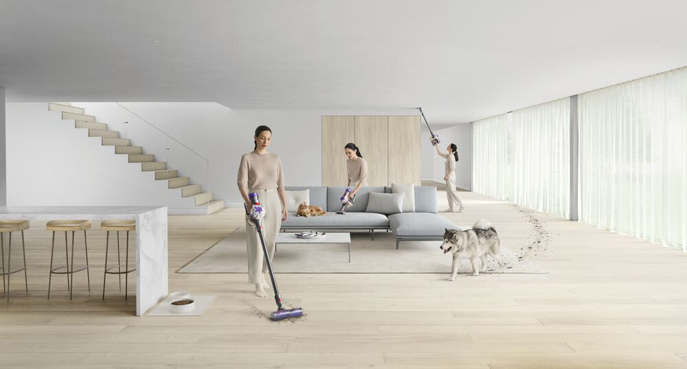 Dyson V8 Advanced 2-i-1 stangstøvsuger Batteri Dry Poseløs Nikkel, Sølv