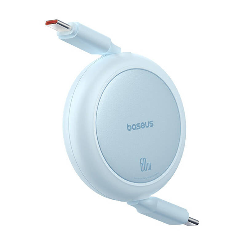 Baseus Free2Pull Mini USB-C til USB-C 60W USB-kabel, 1 m (blå)