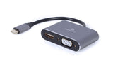 Cablexpert A-USB3C-HDMIVGA-01 USB grafisk adapter Grå