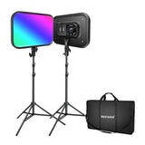 Kit Neewer RGB168 RGB LED, to lamper 60W 2500-8500K