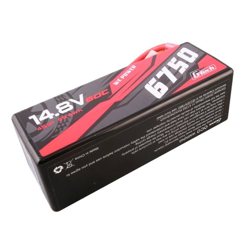 Gens ace G-Tech 6750mAh 14,8V 60C 4S1P 14# XT90 Batteri