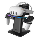 RGB Vertical Stand Meta Officielt Co-Branded Kiwi Design QC03 til Meta Quest 3/Quest 2/Quest PRO Black