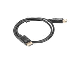 Lanberg CA-DPDP-10CC-0010-BK DisplayPort kabel 1 m Sort