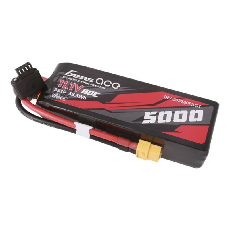 Gens ace G-Tech 5000mAh 11.1V 60C 3S1P Lipo Med XT60 Plug