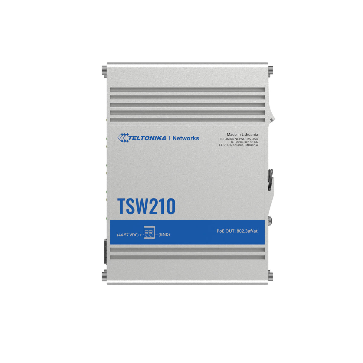 Teltonika TSW210 netværksswitch Ikke administreret Gigabit Ethernet (10/100/1000) Aluminium