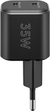 Goobay 2-ports USB GaN Oplader 35W PD Sort