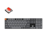 Keychron K5 Max tastatur Universel USB + RF Wireless + Bluetooth Sort, Grå