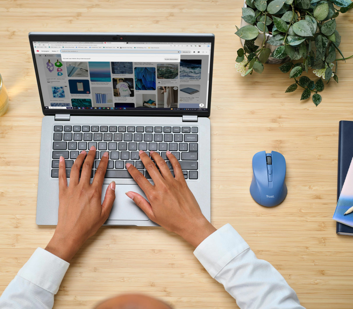 Trust Mydo Silent wireless 302364 trådløs mus blå
