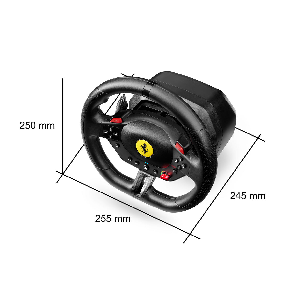 Thrustmaster T98-P Ferrari 296 GTB Sort USB Rat + Pedaler Analog/digital PC, PlayStation 4, PlayStation 5