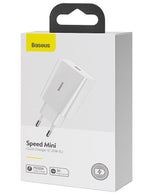 Baseus Speed Mini Smartphone Hvid Vekselstrøm Hurtig opladning Indendørs