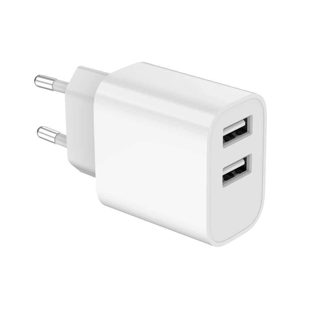 Gembird TA-UC-2A12-01 oplader til mobil enhed Smartphone, SmartWatch, Tablet Hvid Vekselstrøm Indendørs