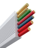 Hurtig opladningskabel 3in1 Baseus Free2Draw USB-C til USB-C/Lightning/Micro 100W, 1,1m (hvid)