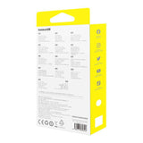 Hurtig opladningskabel 3in1 Baseus Free2Draw USB-C til USB-C/Lightning/Micro 100W, 1,1m (hvid)