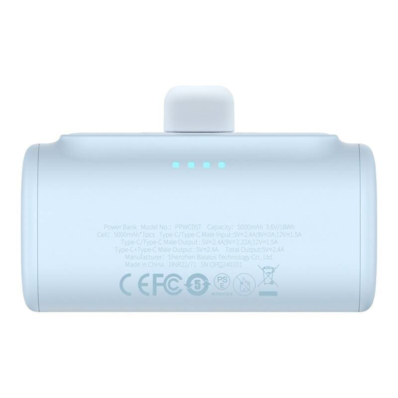 Powerbank baseus Compact USB-C 5000mAh, 20W (blå)