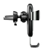 Baseus Metal Gravity Wireless Charger Car Mount Phone Bracket Air Vent Holder Qi Charger black (WXYL-B0A)