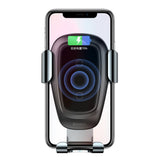 Baseus Metal Gravity Wireless Charger Car Mount Phone Bracket Air Vent Holder Qi Charger black (WXYL-B0A)