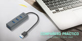 i-tec Metal U3HUBMETAL403 interface hub USB 3.2 Gen 1 (3.1 Gen 1) Type-A 5000 Mbit/s Grå