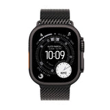 *Apple Watch Ultra 3 GPS + Cellular 49mm Black Titanium Case with Black Titanium Milanese Loop - Large