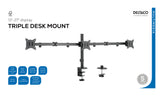 Deltaco ARM-0301-B Triple desk mount