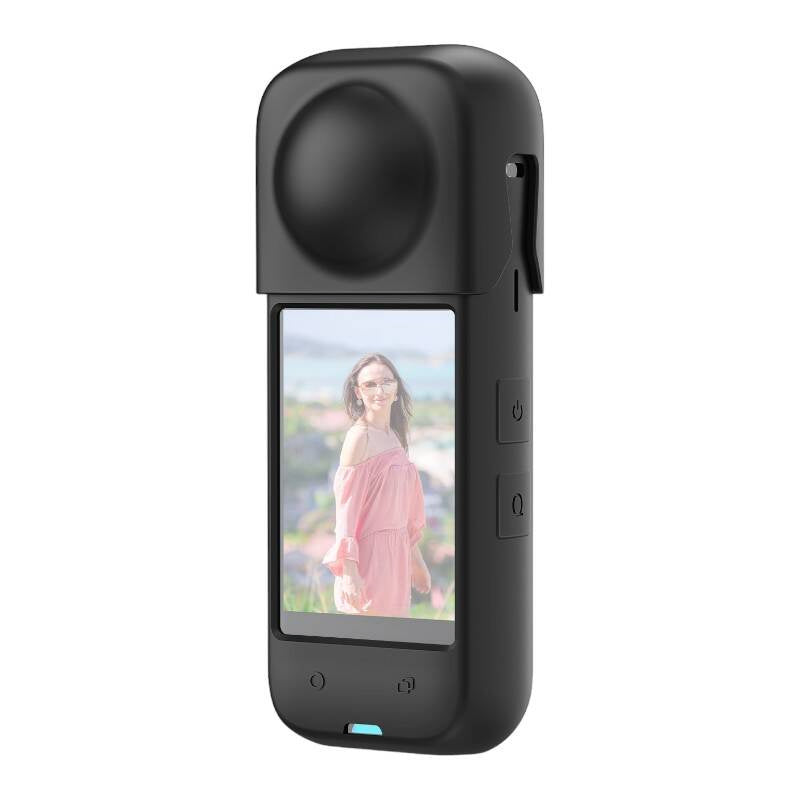 Silikon beskyttelsesfoder PULUZ til Insta360 X4 (sort)