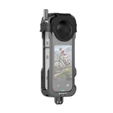 Metal beskyttende bur med linsedække PULUZ til Insta360 X4