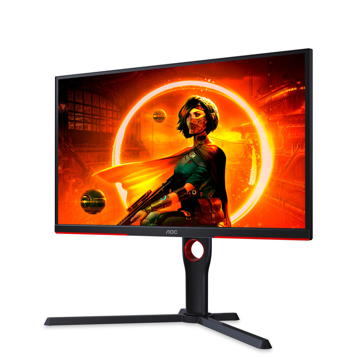 AOC G3 25G3ZM/BK computerskærm 62,2 cm (24.5") 1920 x 1080 pixel Fuld HD Sort, Rød