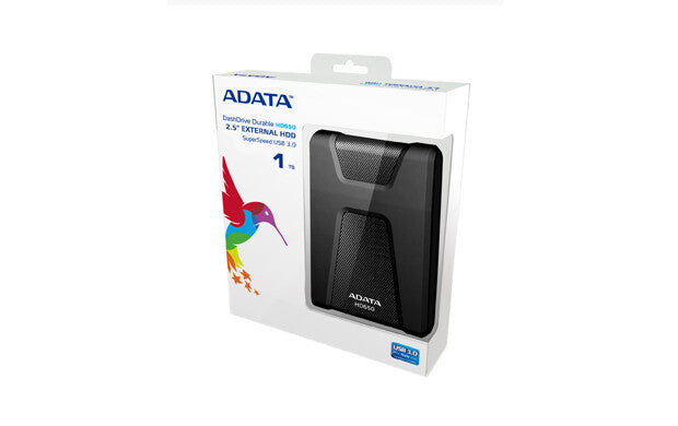 ADATA DashDrive Durable HD650 external hard drive 1 TB Black