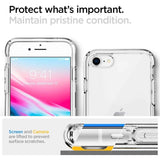Spigen Ultra Hybrid Case til iPhone 7 / 8 / SE 2020 / SE 2022 - Gennemsigtig