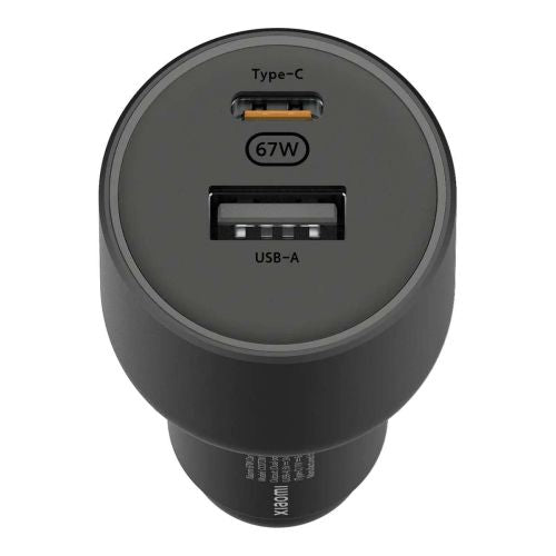 Xiaomi Mi Car Charger 67W USB-A + Type-C sort EU BHR6814GL