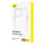 Telefonkasse med stand Baseus SkyRing 360° til iP 15 + tempereret glas og rengøringsudstyr (sort)