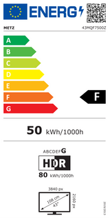 Metz 43MQF7500Z QLED - Google TV