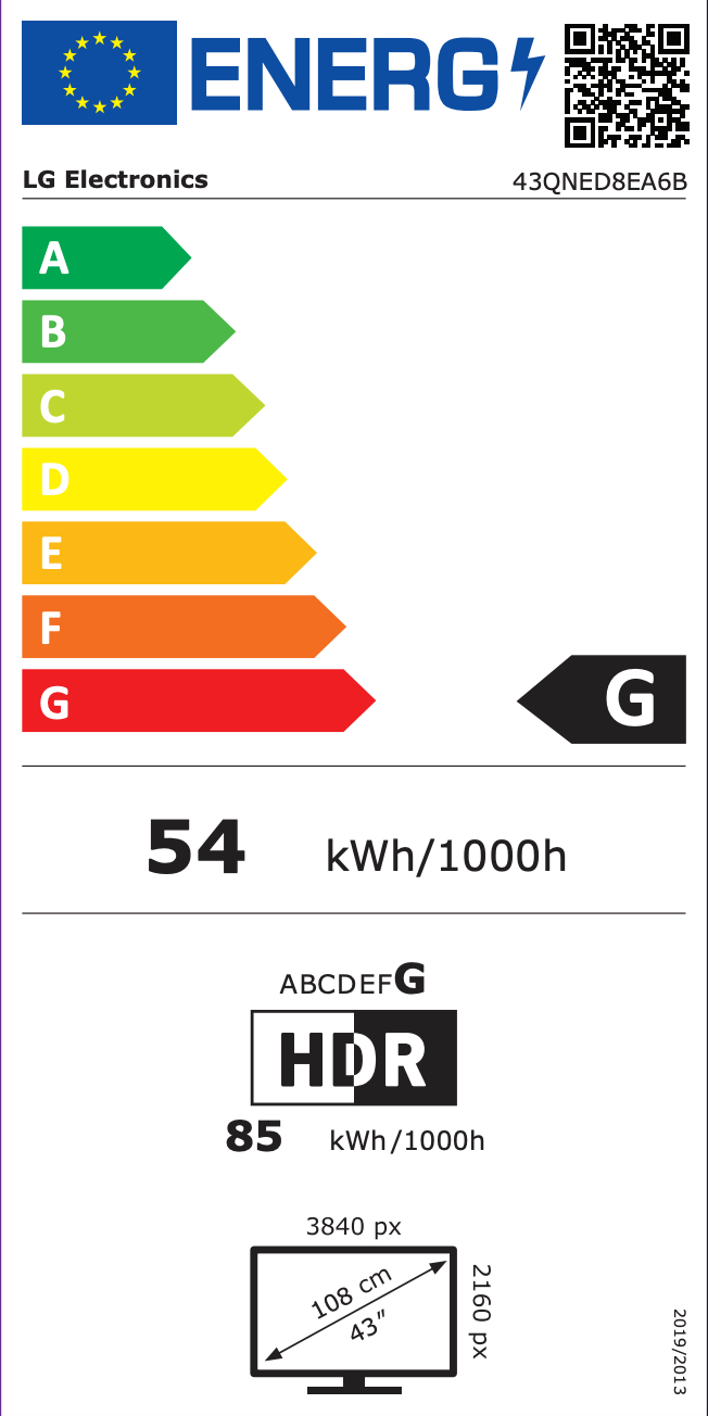 LG 43QNED8EA6B 4K Smart TV