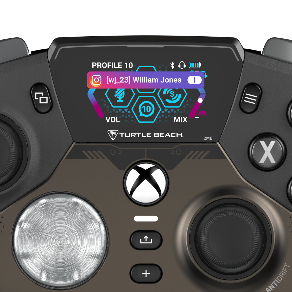 Turtle Beach Stealth Ultra Sort, Grå Bluetooth/USB Gamepad Analog/digital Android, PC, Xbox One, Xbox Series S, Xbox Series X