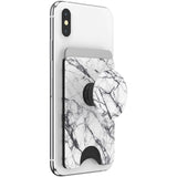 POPSOCKETS Wallet Dove White Marble Aftagelig Mobil Wallet PopWallet+