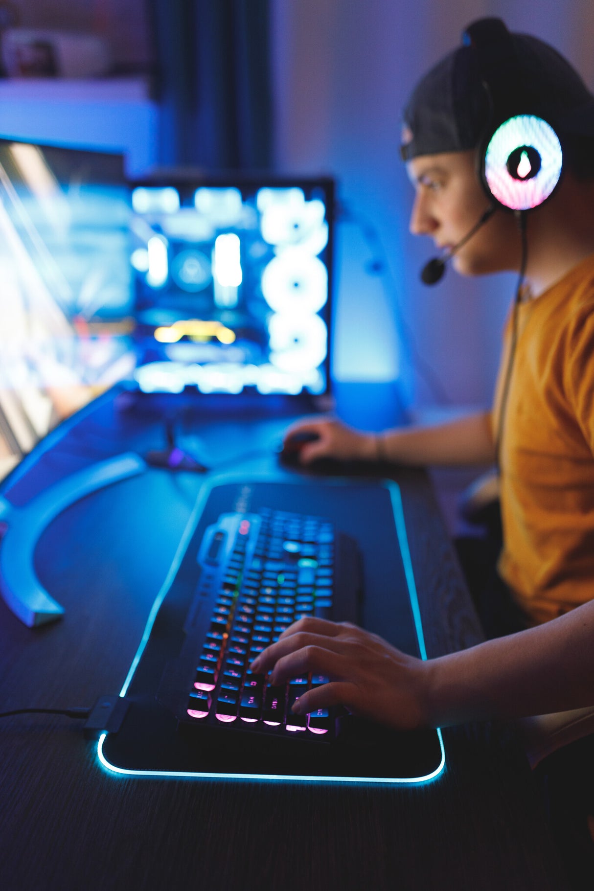 SureFire Silent Flight RGB-680 Gaming musemåtte Sort