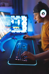 SureFire Silent Flight RGB-680 Gaming musemåtte Sort