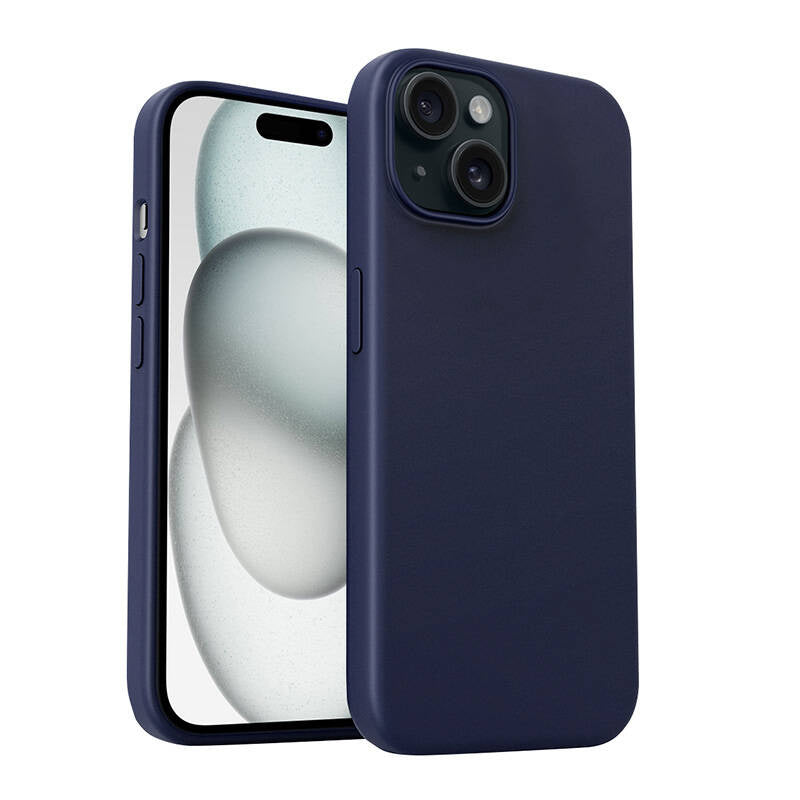 Aukey PC-GJ10B fodtøj til iPhone 15 Plus (stormblå)