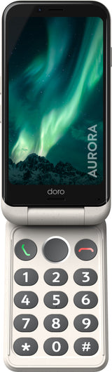Doro Aurora 21 11,4 cm (4.5") Dual SIM Android 14 4G USB Type-C 4 GB 64 GB 3000 mAh Hvid
