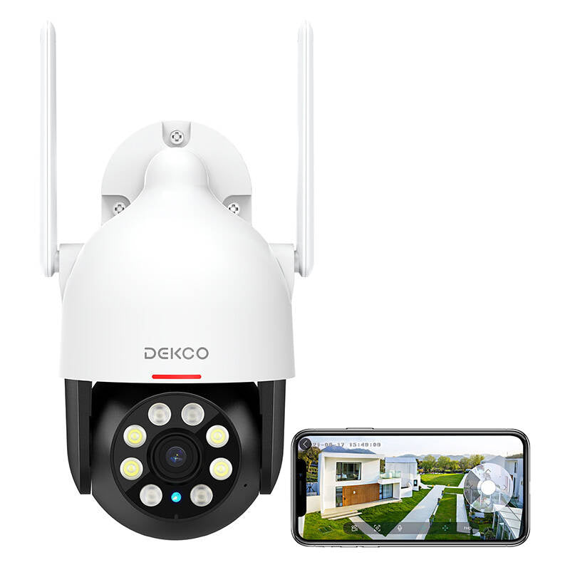 IP udendørs kamera WiFi DEKCO DC5L 2K QHD 166°
